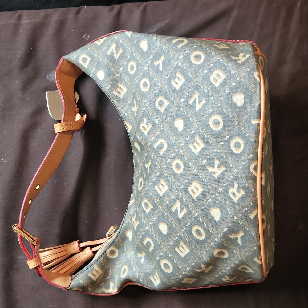 Dooney & Burke Signature Crossword print bag